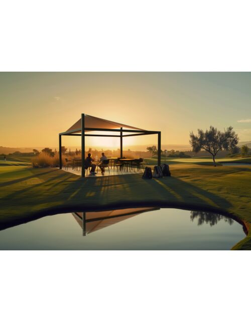 Pergola con vela VELA 3 × 3 m – Giulio Barbieri