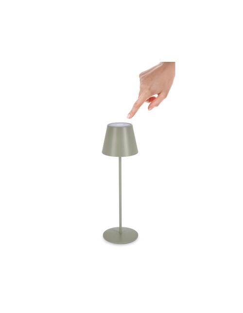 BIZZOTTO LAMPADA TAV. LED ETNA VERDE SALVIA H38