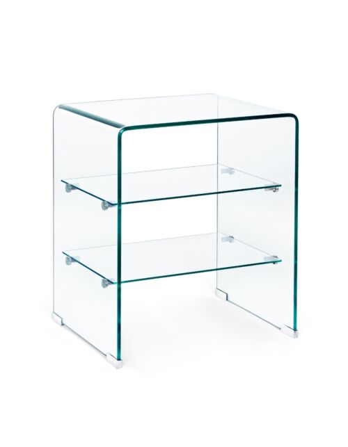 BIZZOTTO Mobiletto IRIDE 3P 50×40 – vetro, stile moderno