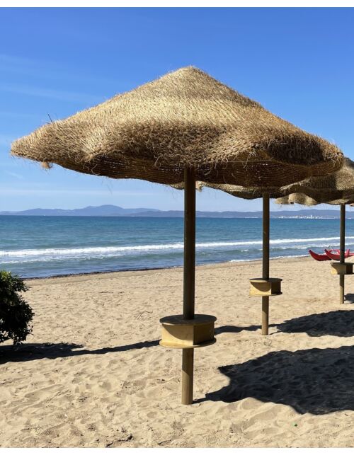 Ombrellone da giardino ST BALI naturale – stile africano