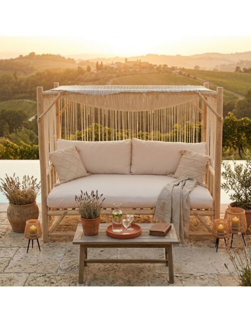 Gazebo letto CAMBRIGE con cuscini