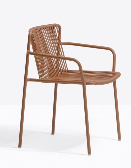 PEDRALI sedia da giardino TRIBECA 3665 con braccioli – impilabile