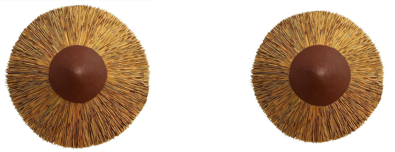 Copertura ombreggiante in paglia africana