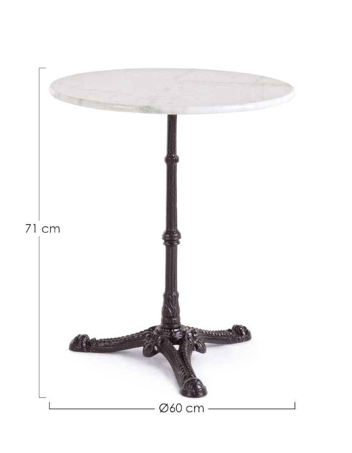 Tavolo da giardino LOREN D.60 cm