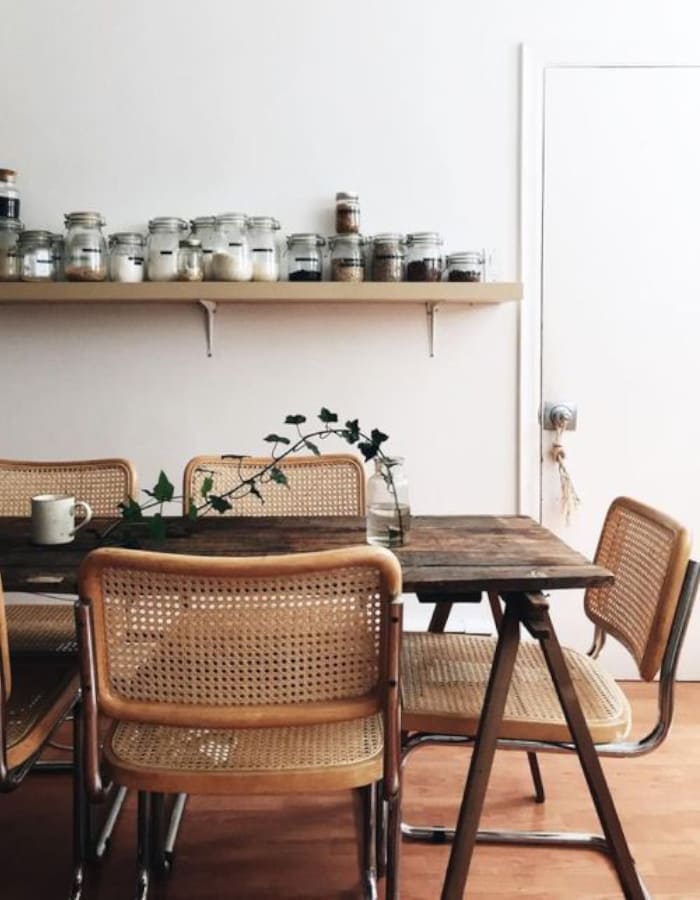 Sedie Thonet della rete in rattan Paglia di Vienna