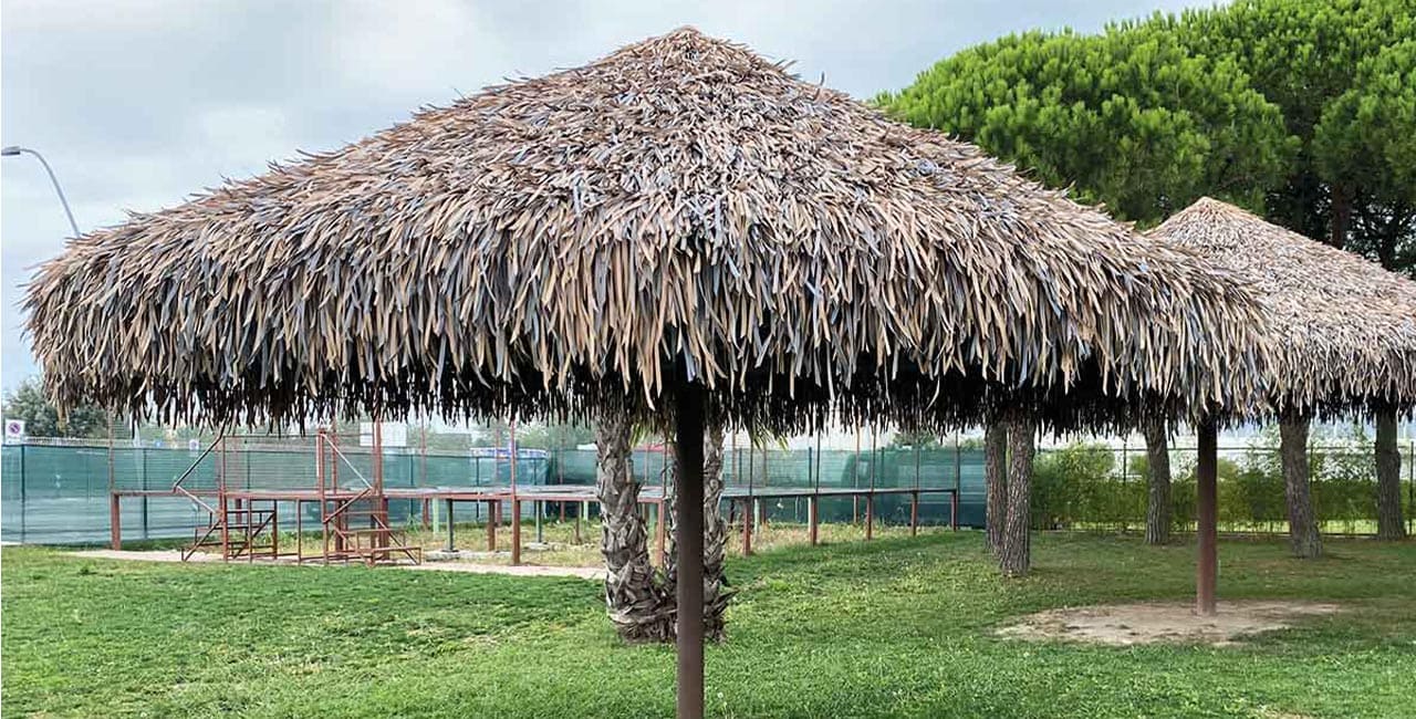 Paralume in palmo sintetico