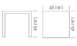 Tavolo dalle dimensioni di Munish