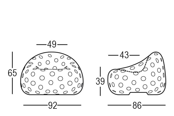 Dimensioni poltrona Airball