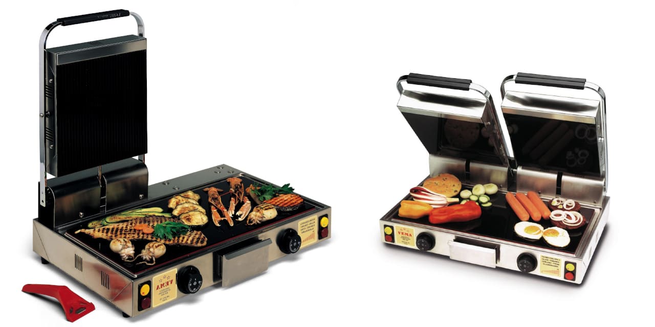 Piastra grill in vetroceramica